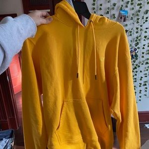 yellow champion hoodie
